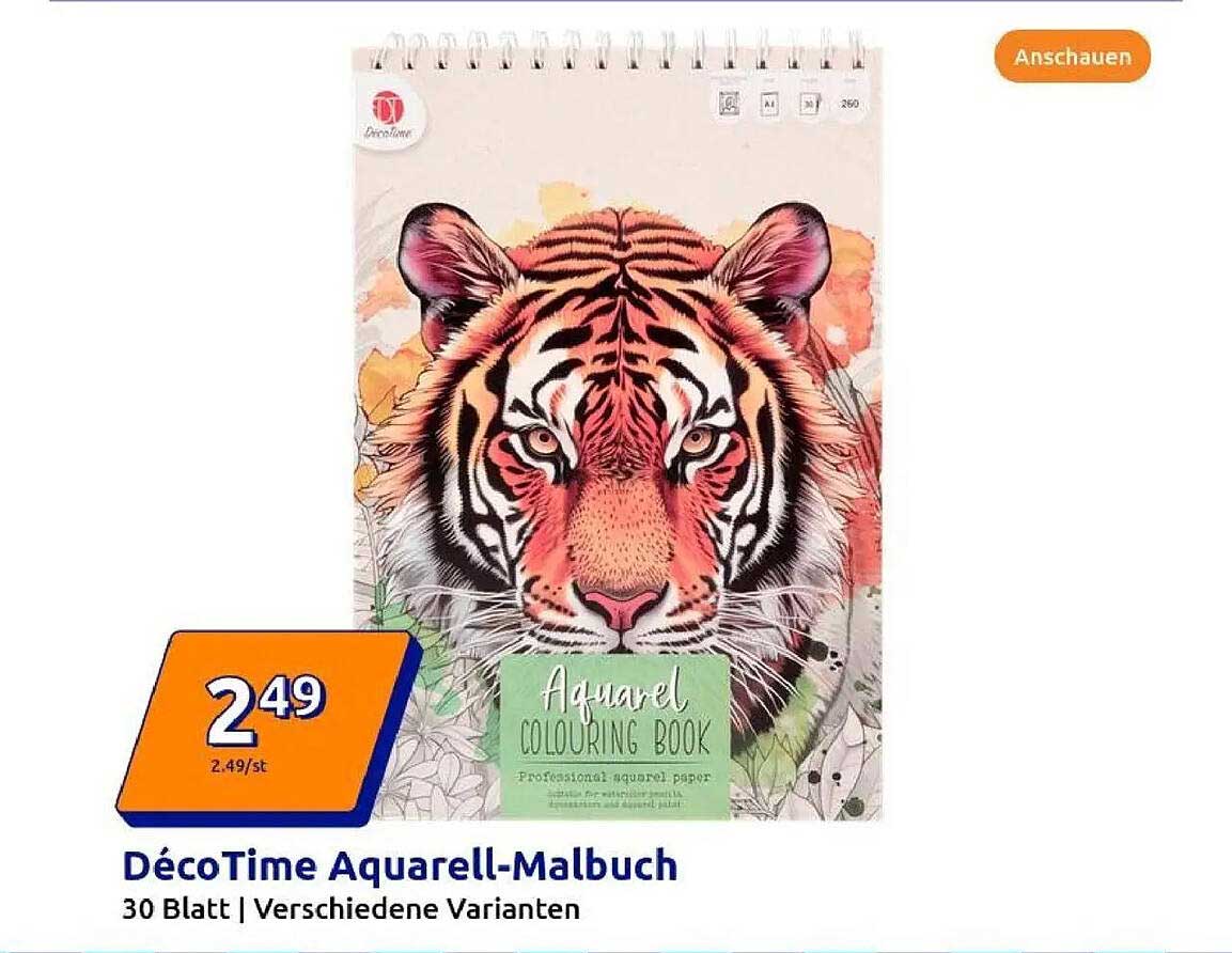DécoTime Aquarell-Malbuch
