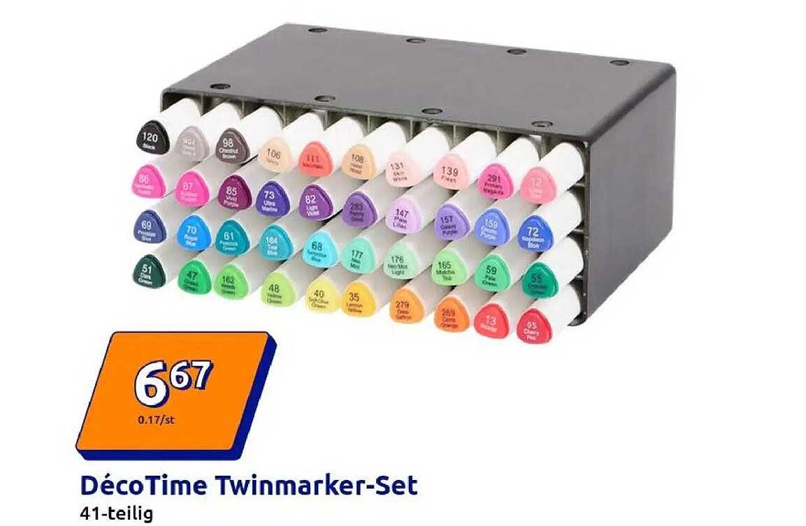DécoTime Twinmarker-Set 41-teilig