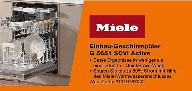 Einbau-Geschirrspüler G 5651 SCVi Active