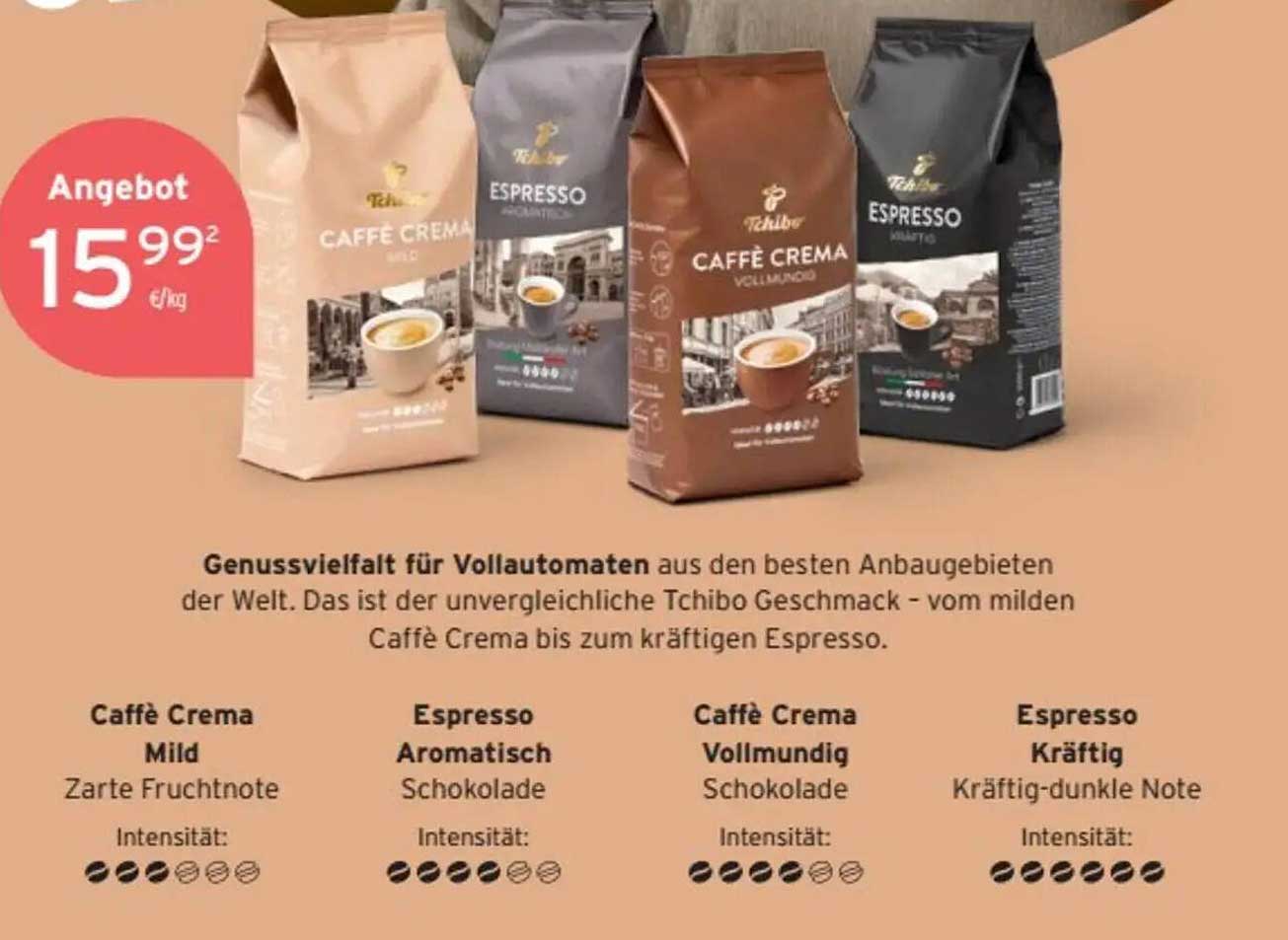 Genussvielfalt für Vollautomaten von Tchibo