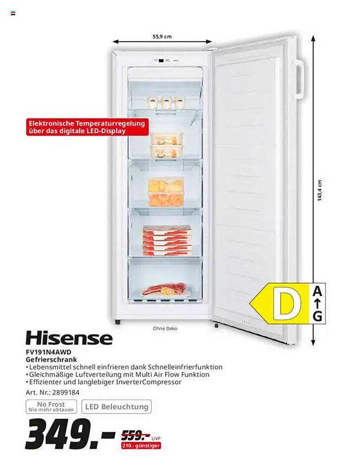 Hisense FV191N4AWD Gefrierschrank