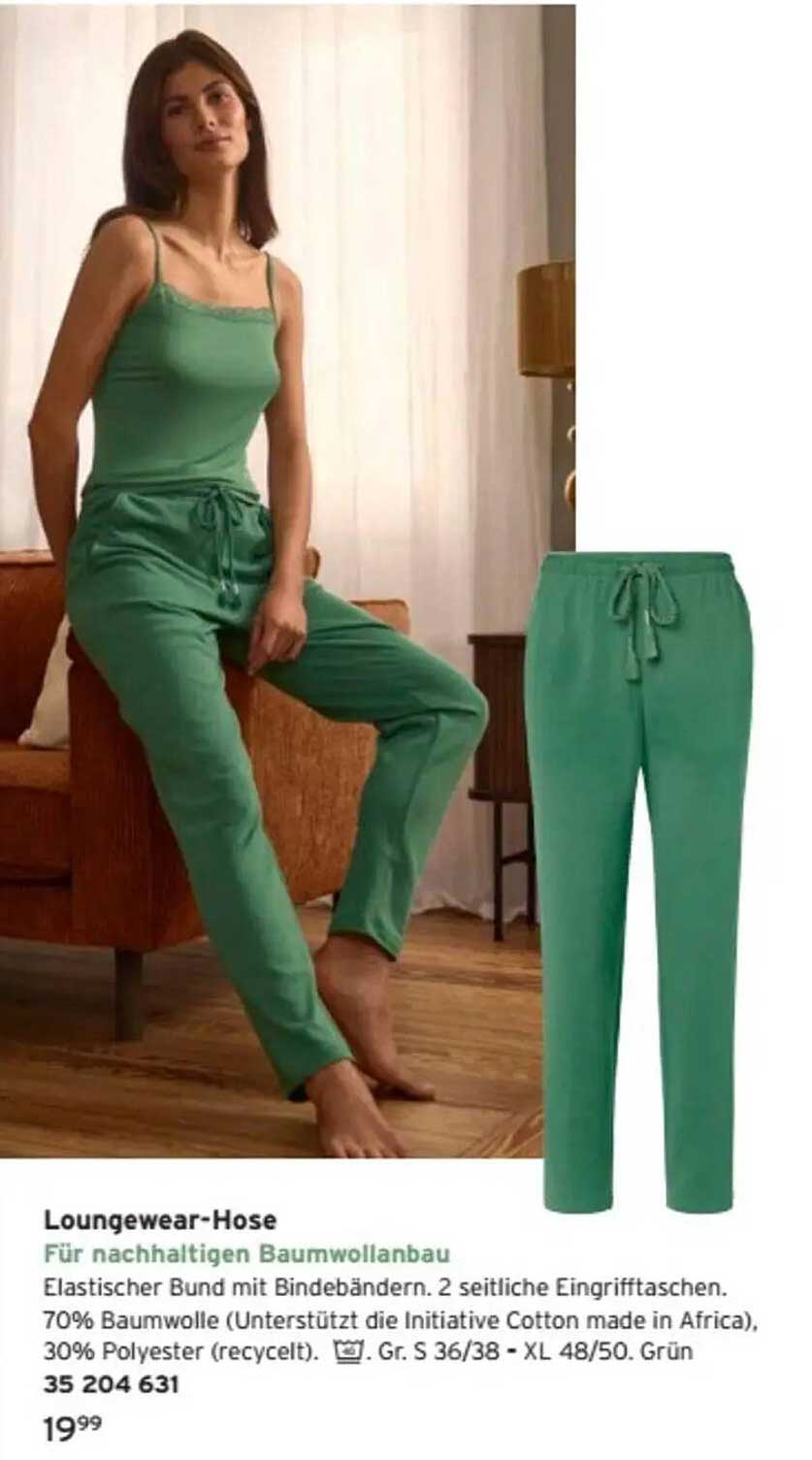Loungewear-Hose für nachhaltigen Baumwollanbau