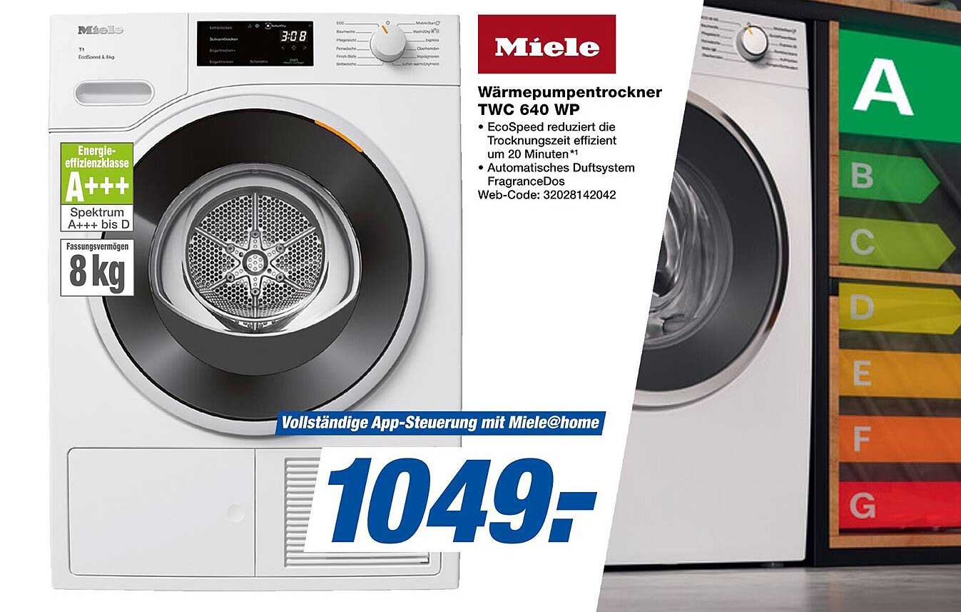 Miele Wärmepumpentrockner TWC 640 WP