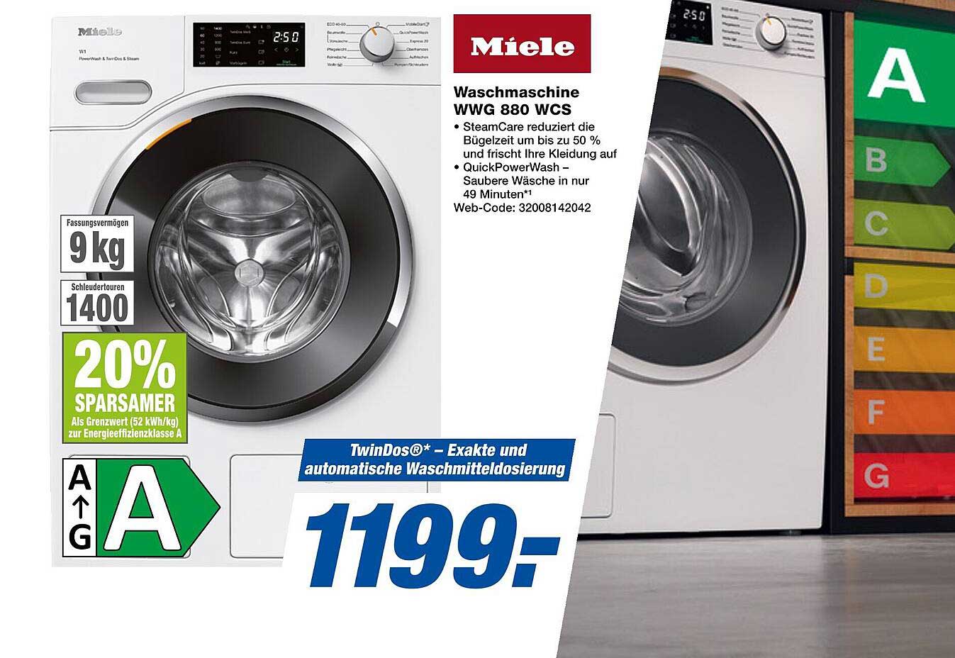 Miele Waschmaschine WWG 880 WCS