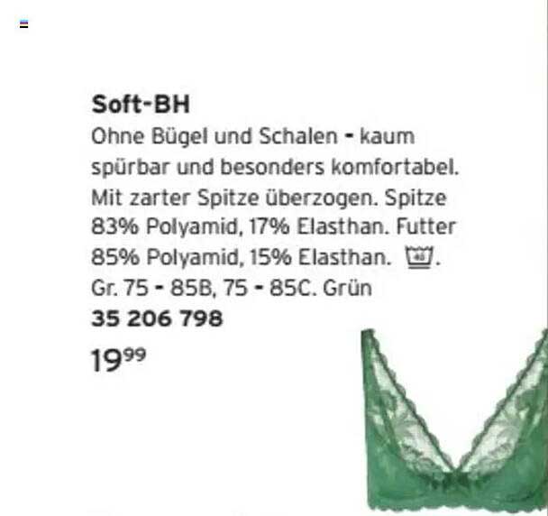 Soft-BH ohne Bügel und Schalen