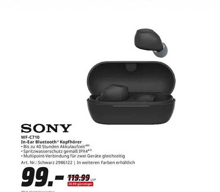 SONY WF-C710 In-Ear Bluetooth® Kopfhörer