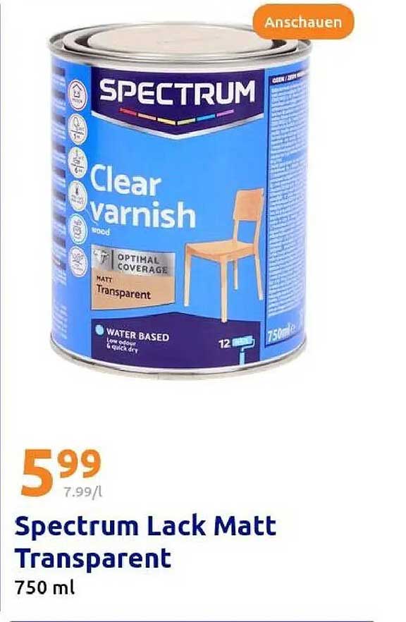 Spectrum Lack Matt Transparent 750 ml