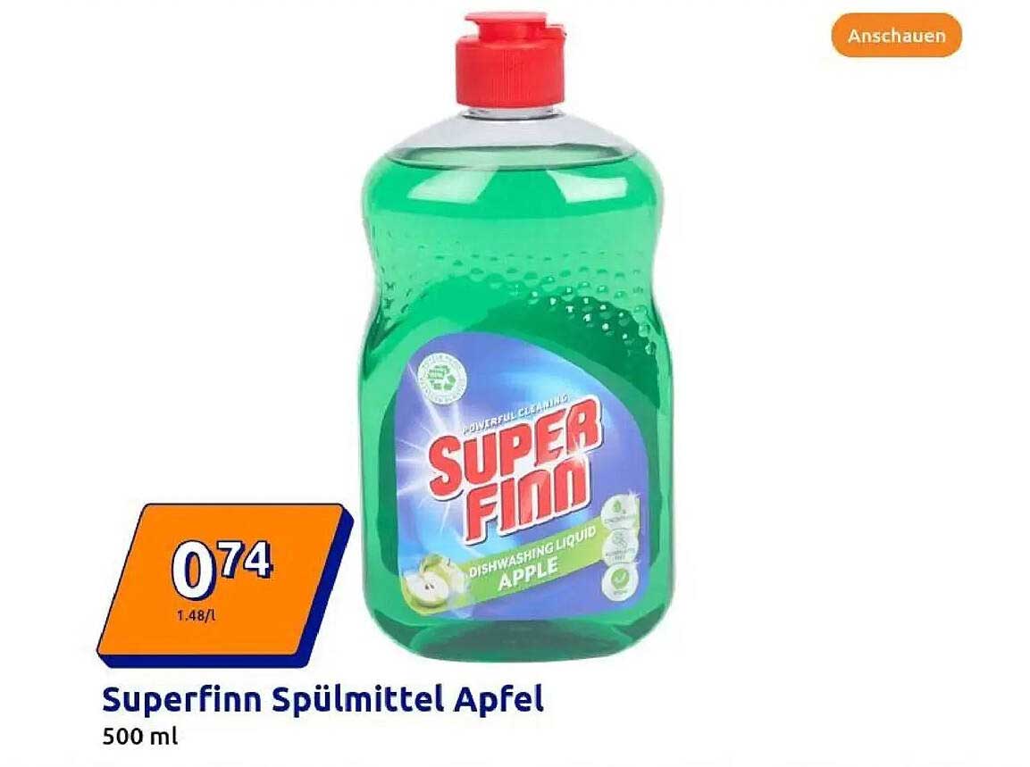 Superfinn Spülmittel Apfel 500 ml