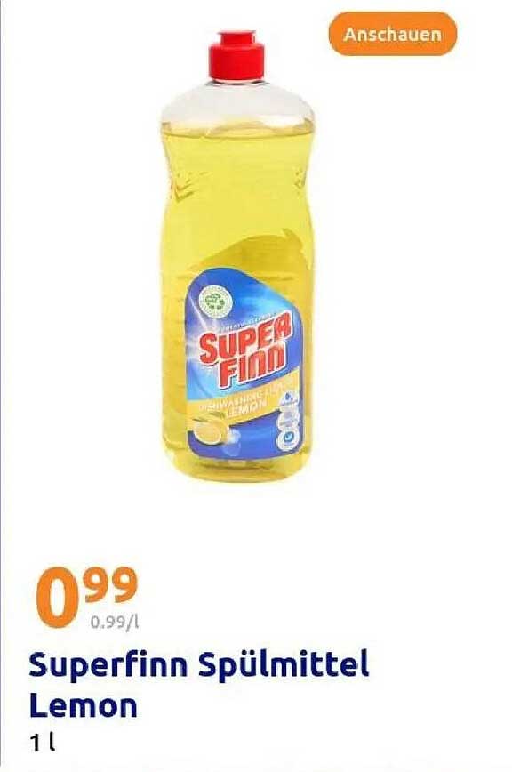 Superfinn Spülmittel Lemon 1 l