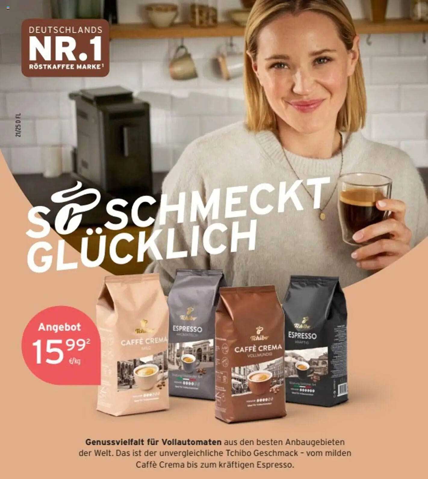 Tchibo Caffe Crema und Espresso - Genussvielfalt für Vollautomaten