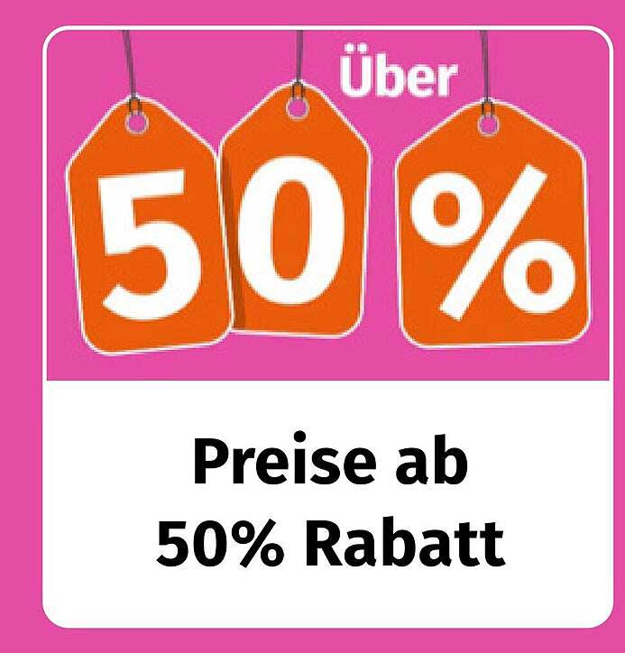 Über 50% Rabatt auf ausgewählte Produkte