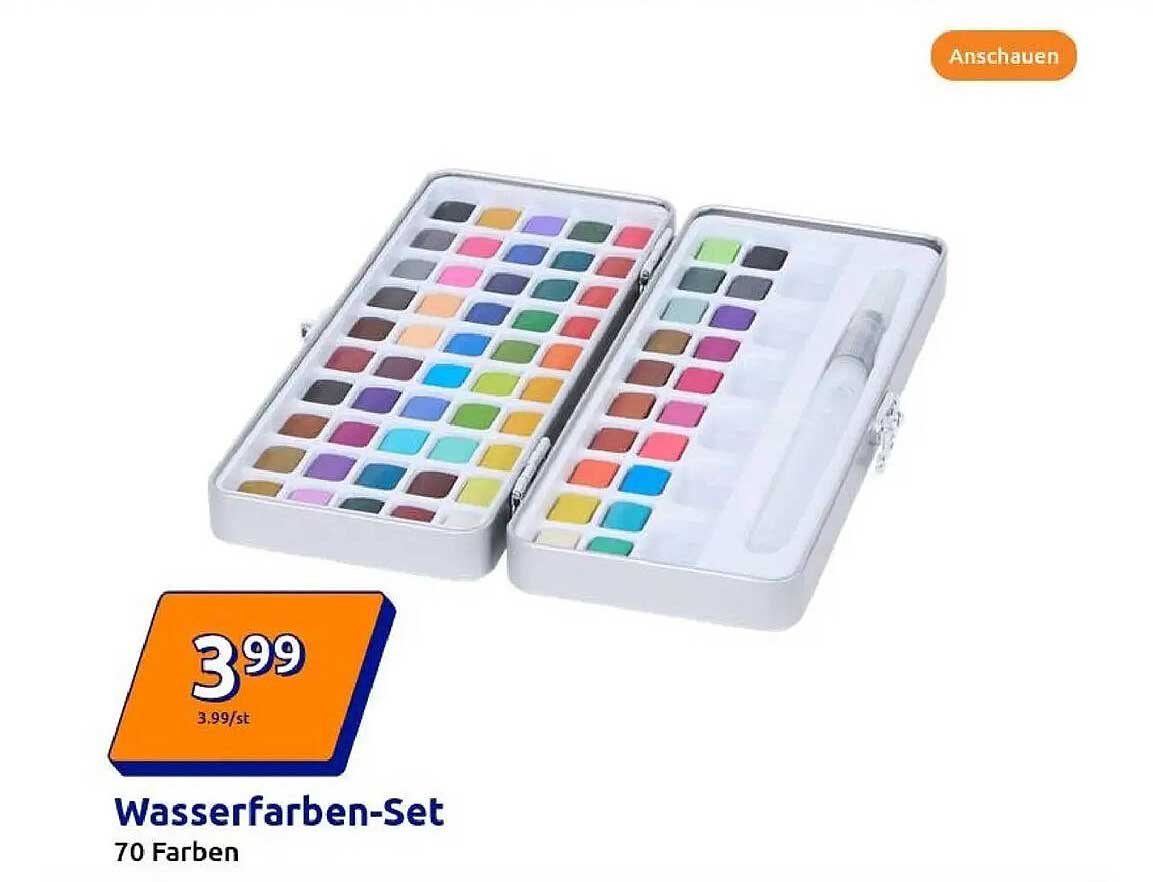 Wasserfarben-Set - 70 Farben