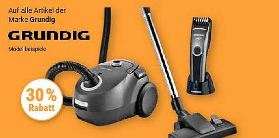 30% Rabatt auf alle Artikel der Marke Grundig