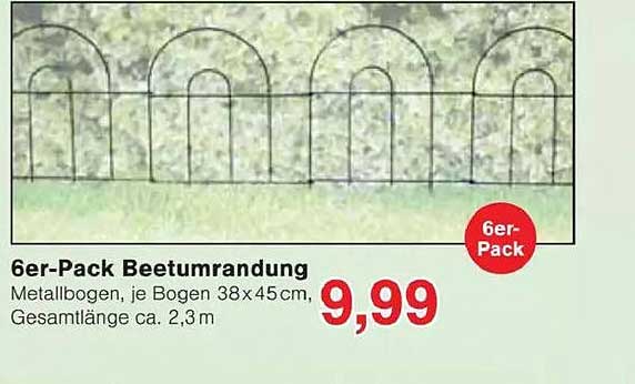 6er-Pack Beetumrandung