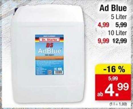 Ad Blue 5 Liter für nur 4,99 € (statt 5,99 €)