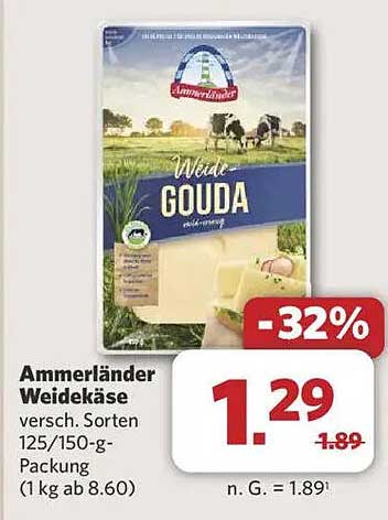 Ammerländer Weidekäse - Gouda, verschiedene Sorten