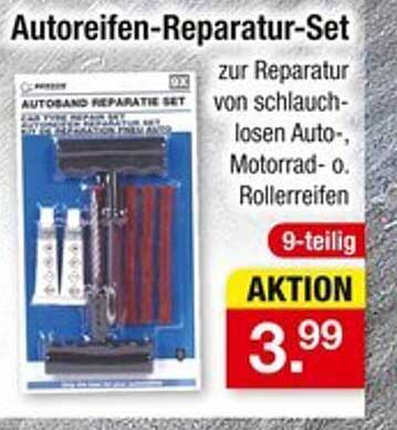Autoreifen-Reparatur-Set 9-teilig