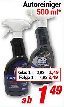 Autoreiniger 500 ml – ab 1,49 €