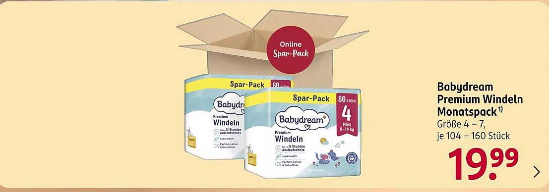 Babydream Premium Windeln Monatspack