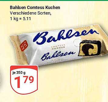 Bahlsen Comtess Kuchen - Verschiedene Sorten