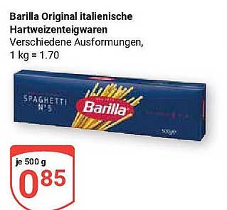 Barilla Original italienische Hartweizenteigwaren