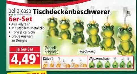 bella casa Tischdeckenbeschwerer 6er-Set