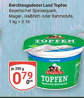 Berchtesgadener Land Topfen, bayerischer Speisequark