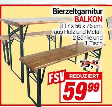 Bierzelgarnitur BALCON