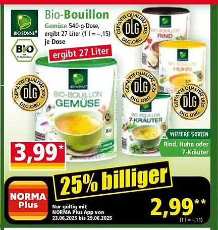 Bio-Bouillon 540-g-Dose - Gemüse