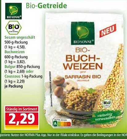 Bio Buchweizen von Bio Sonne – 500-g-Packung