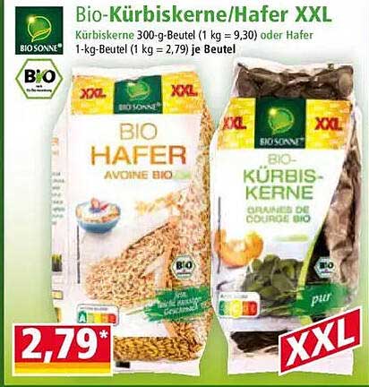 Bio-Kürbiskerne/Hafer XXL