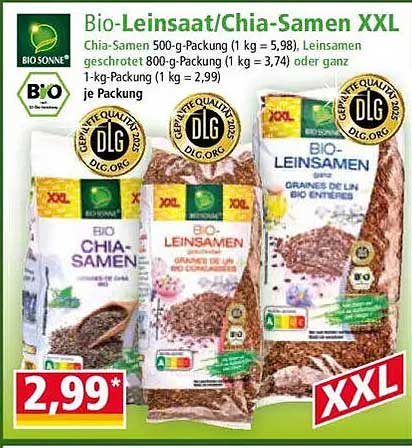 Bio-Leinsaat/Chia-Samen XXL