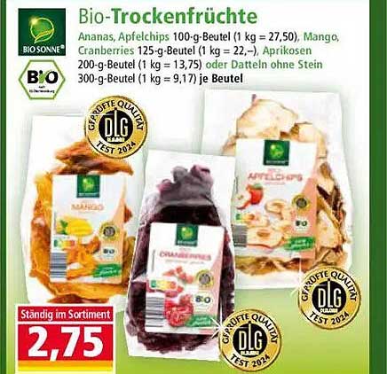 Bio-Trockenfrüchte von Bio Sonne – Vielfältige Snacks für jeden Geschmack