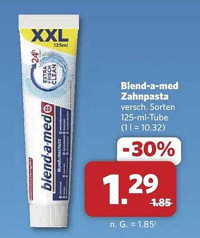 Blend-a-med Zahnpasta, verschiedene Sorten, 125-ml-Tube