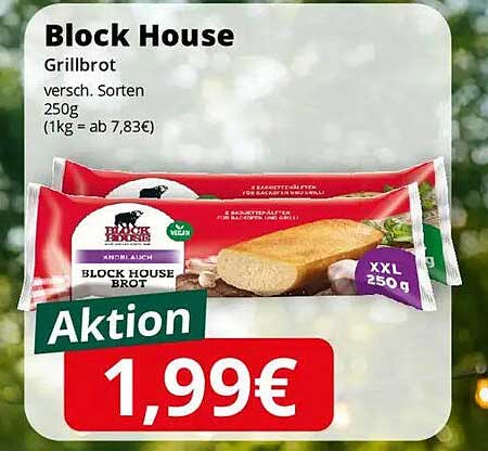 Block House Grillbrot 250g - Aktion für nur 1,99€