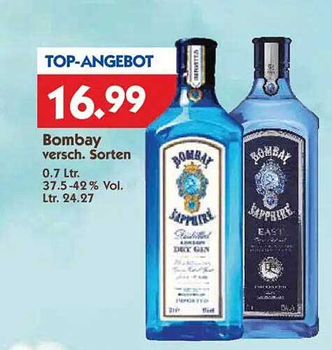 Bombay Sapphire Gin - Verschiedene Sorten