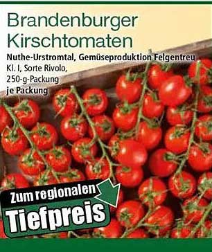 Brandenburger Kirschtomaten 250-g-Packung