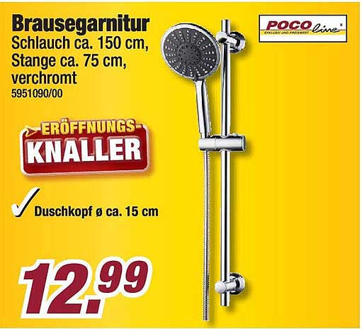 Brausegarnitur - Eröffnungs-Knaller!