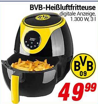 BVB-Heißluftfritteuse digitale Anzeige, 1.300 W, 3 l