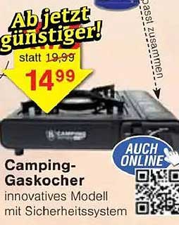 Camping-Gaskocher - innovatives Modell mit Sicherheitssystem