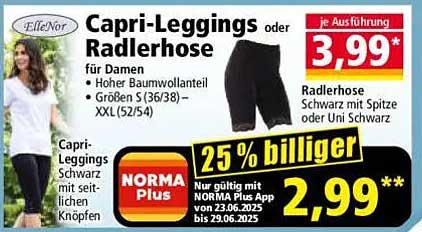Capri-Leggings oder Radlerhose für Damen