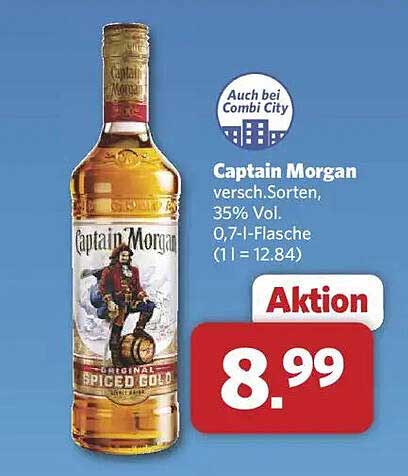 Captain Morgan Spiced Gold 0,7 l Flasche, 35% Vol.