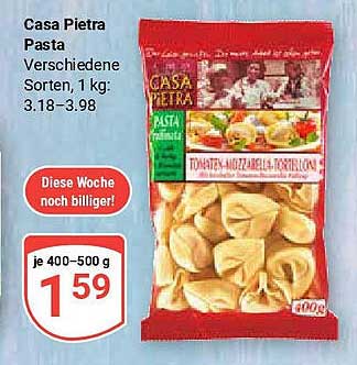 Casa Pietra Pasta Verschiedene Sorten 400g