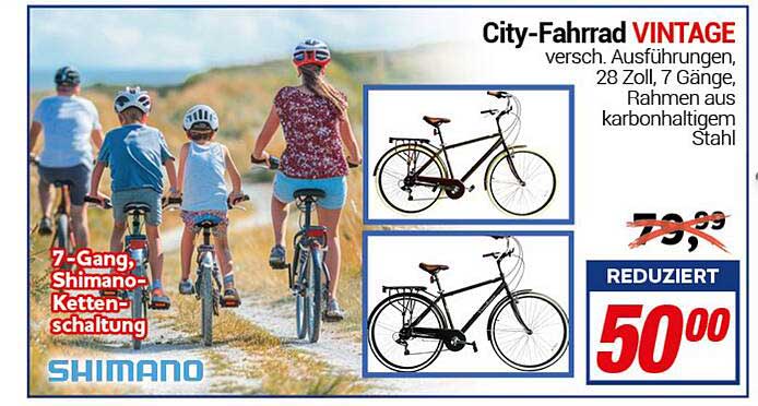 City-Fahrrad VINTAGE - Vielseitigkeit trifft Stil