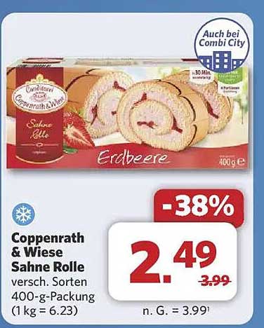 Coppenrath & Wiese Sahne Rolle Erdbeere 400 g