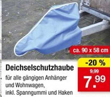 Deichselschutzhaube für Anhänger und Wohnwagen