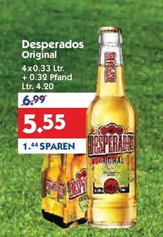 Desperados Original 4 x 0,33 Ltr.