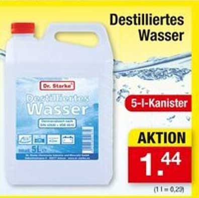 Destilliertes Wasser 5-Liter-Kanister von Dr. Starke