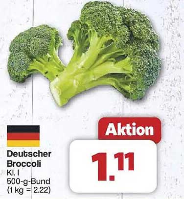 Deutscher Broccoli - 500-g-Bund für nur 1,11€