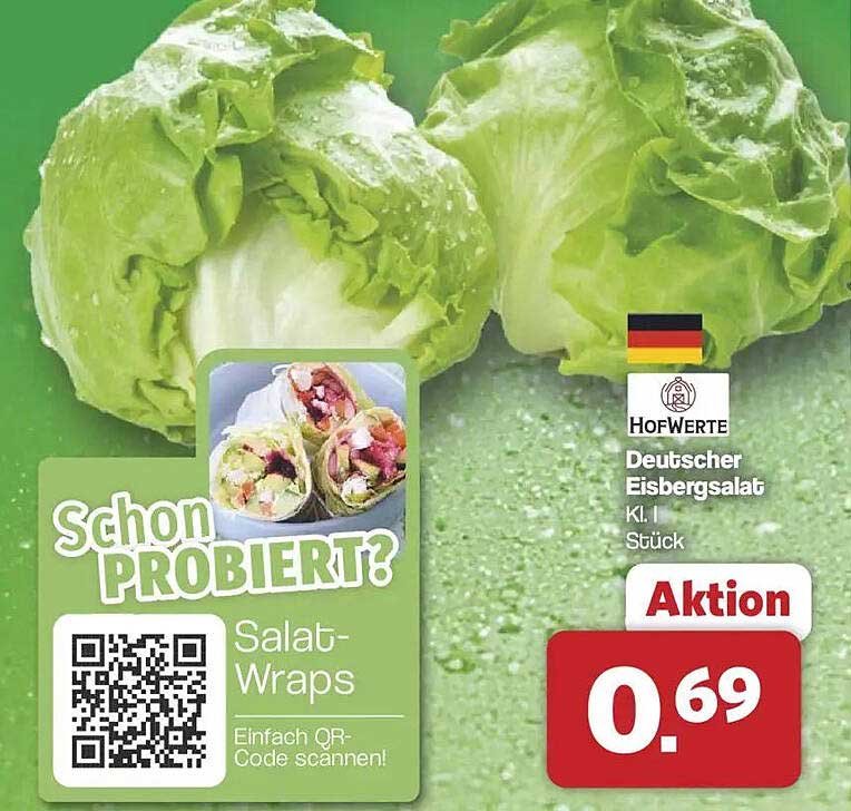 Deutscher Eisbergsalat - Kl. I Stück